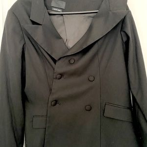 R+A blazer asymmetrical off shoulder, Italian made